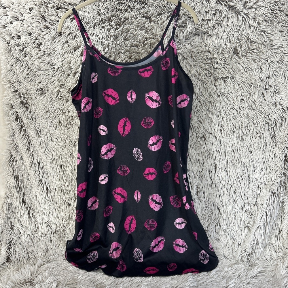Pajama Set Lips Love Romantic Vtg‎ Petra Large Satin Valentine Matching His Hers - Picture 2 of 7